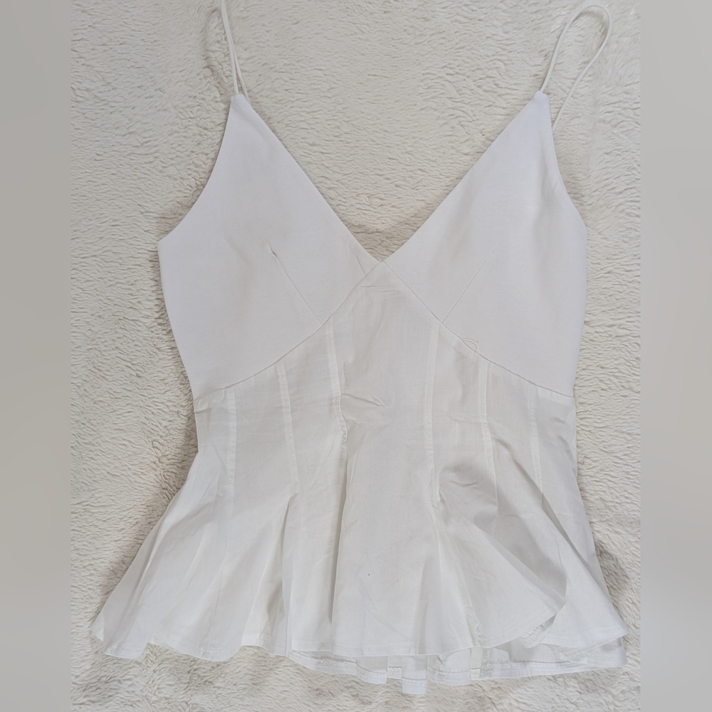 Zara White Camisole Top